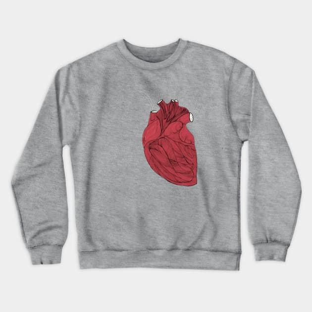 heart is Crewneck Sweatshirt by melikeozmen